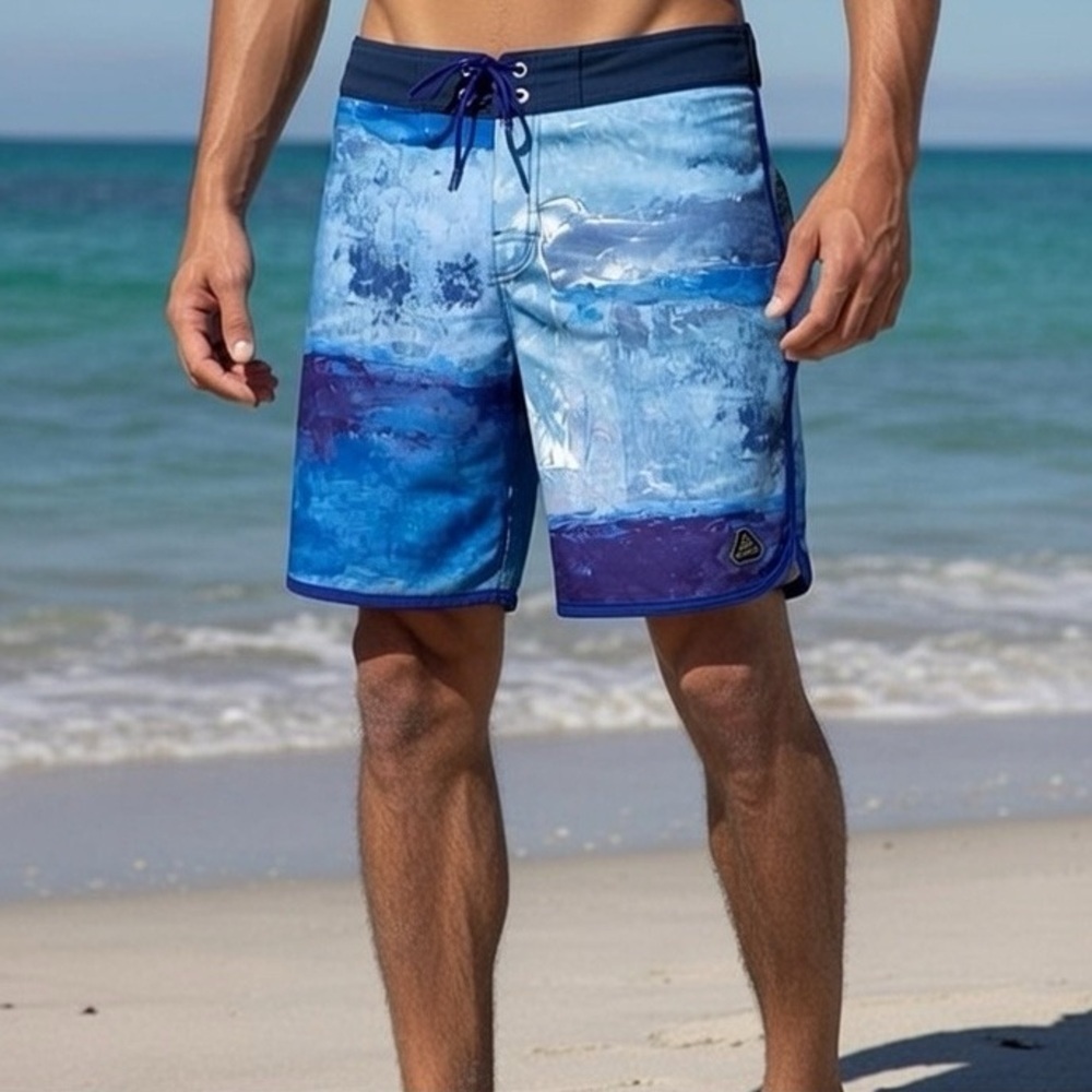 Prana Men’s High Seas BOARDSHORTS - Size 32” waist - Picture 1 of 10